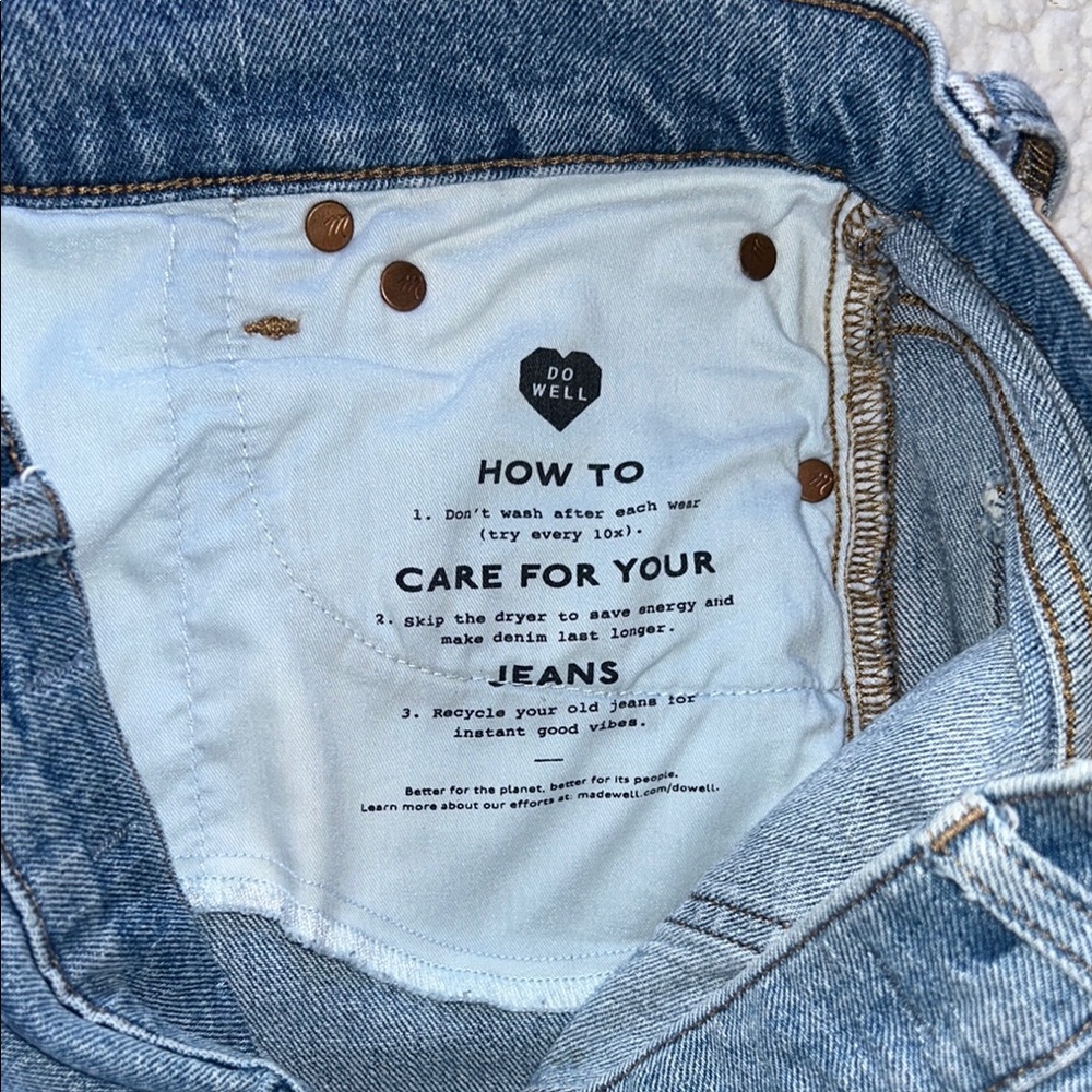 Madewell Sky Blue Ankle Jeans - Picture 6 of 10